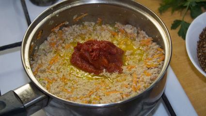 гречка по купечески с фаршем