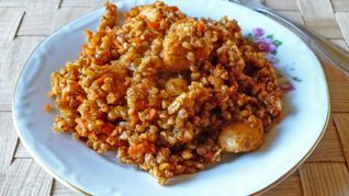 Гречка по купечески с курицей