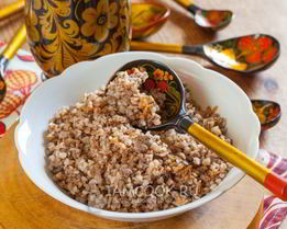 Гречка с фаршем на сковороде