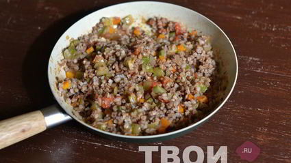 гречка с фаршем