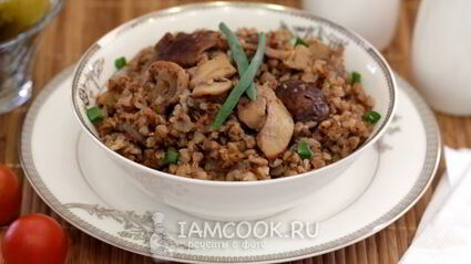 гречка с грибами в мультиварке