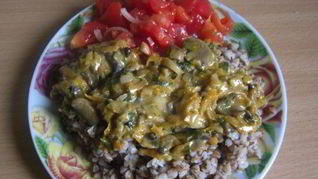 Гречка с грибами