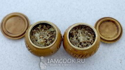 гречка с мясом в горшочке