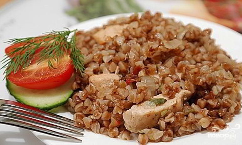 Рецепт гречки с мясом в мультиварке