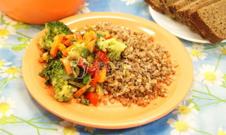 Рецепт гречки с овощами