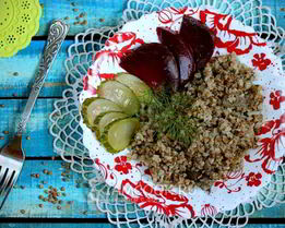 Гречка с печенью