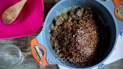 гречка с печенью