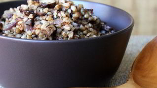 Гречка с шампиньонами