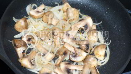 гречневая каша с грибами и овощами