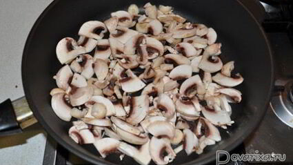 каша гречневая с тушенкой и грибами вкусняшка