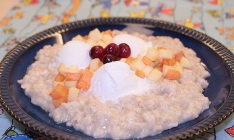 Рецепт каши фруктовой корзинка