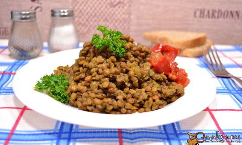 Рецепт каши из зеленой чечевицы в мультиварке