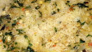 Каша рисовая с говядиной