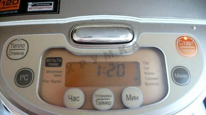 каша с грибами в мультиварке на воде