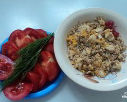 Каша с мясом в мультиварке