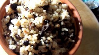 Кутья поминальная с изюмом из риса на поминки