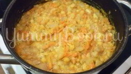 пряная гороховая каша с шафраном