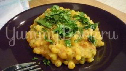 пряная гороховая каша с шафраном