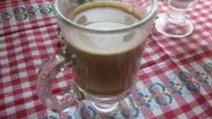 кофейно-вишневый коктейль утреннее наслаждение