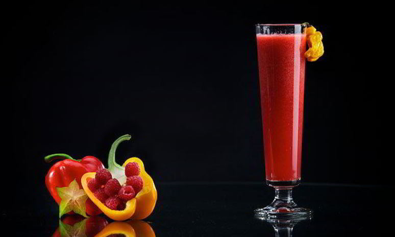 Рецепт коктейля-слинга малина и перец