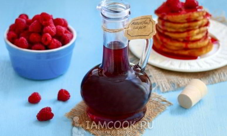 Рецепт малинового сиропа