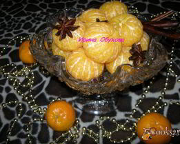 Мандарины в пряном сахарном сиропе