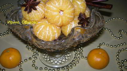 мандарины в пряном сахарном сиропе