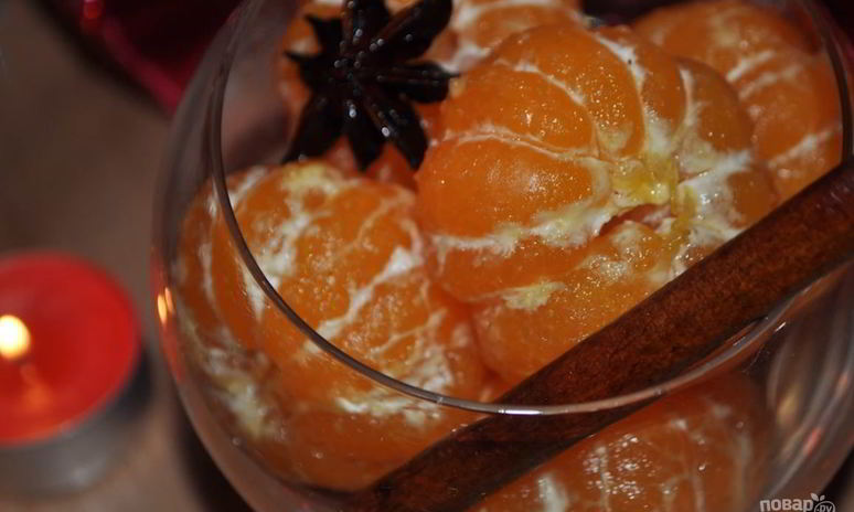 Рецепт мандаринов в пряном сиропе