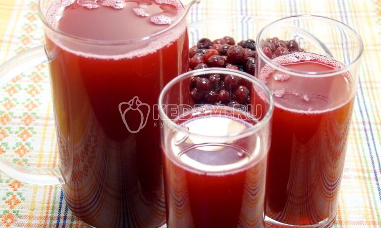 Рецепт клюквенного морса