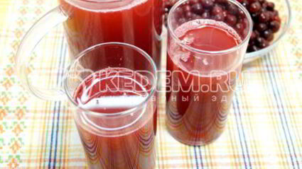 клюквенный морс