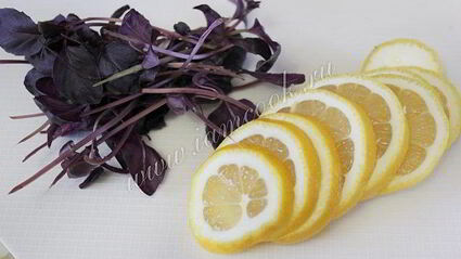 напиток лимонный с базиликом