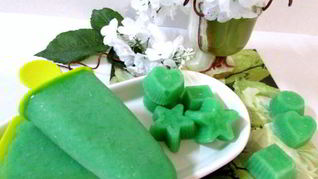 Огуречный лед с мятным сиропом