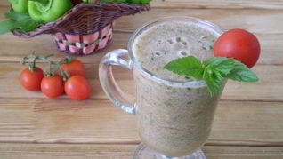 Овощной зеленый коктейль