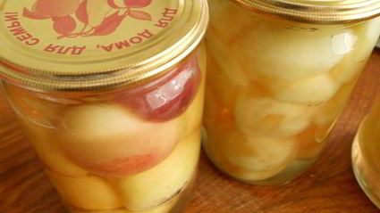 персики консервированные в сиропе