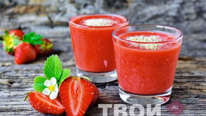 клубничный смузи