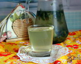 Рецепт витаминного напитка из листьев облепихи с медом и мятой