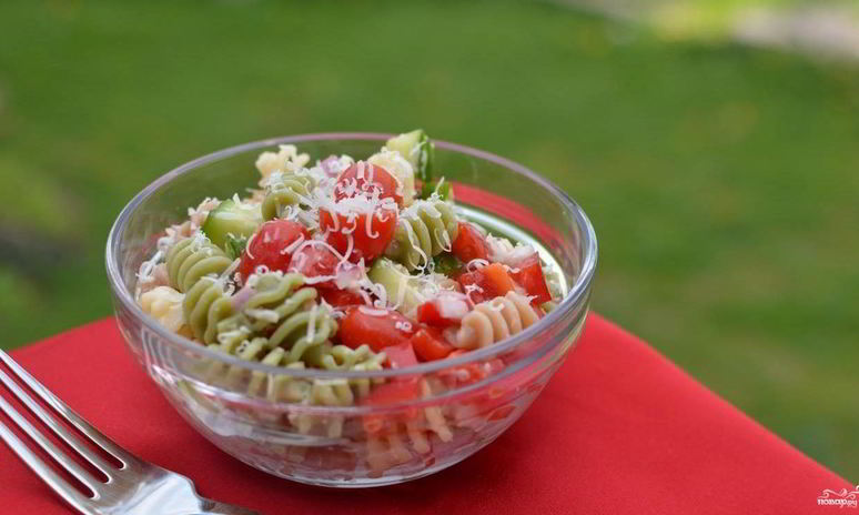 Рецепт итальянского салата с пастой