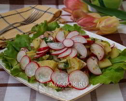 Картофельный салат с редисом