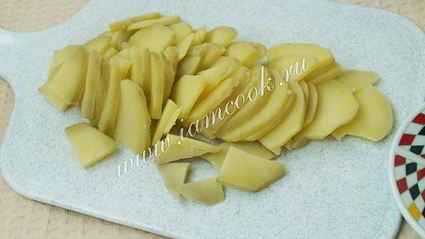 картофельный салат с редисом