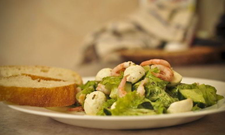 Рецепт крыветочного салата с цитрусовой заправкой