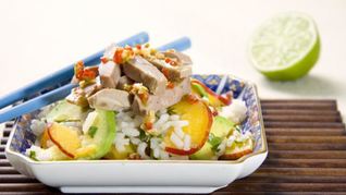 Рисовый салат с уткой