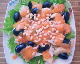 Салат Груши в сыре