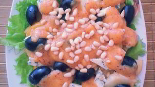 Салат Груши в сыре