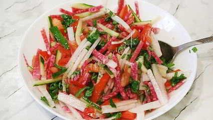 салат из китайской редьки и дайкона