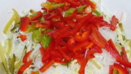 салат из рисовой лапши