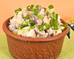 Салат из сельди с грецкими орехами