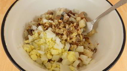 салат из сельди с грецкими орехами