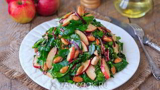 Салат из свежего шпината