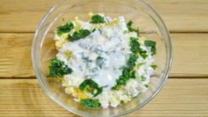 салат из творога с зеленью