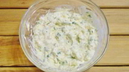 салат из творога с зеленью